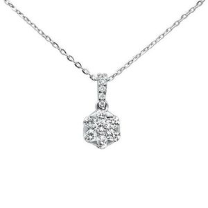 .32ct 14kt white gold solitaire diamond pendant